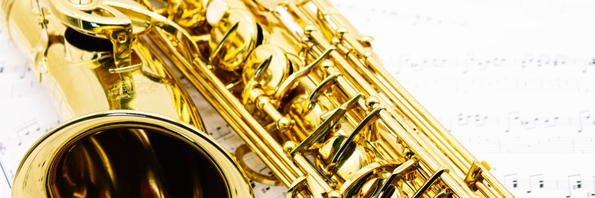 golden saxophone musical instrument
