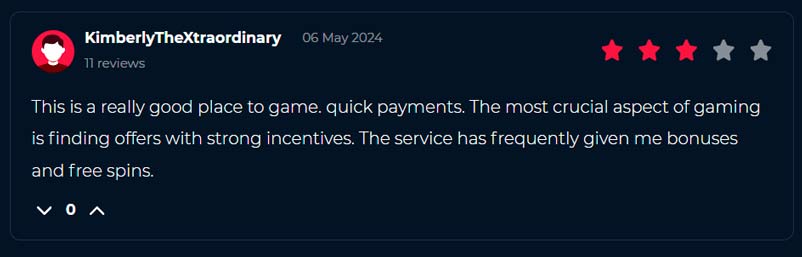 KimberlyTheXtraordinary at CasinosInCanada forum about Gamblezen Casino